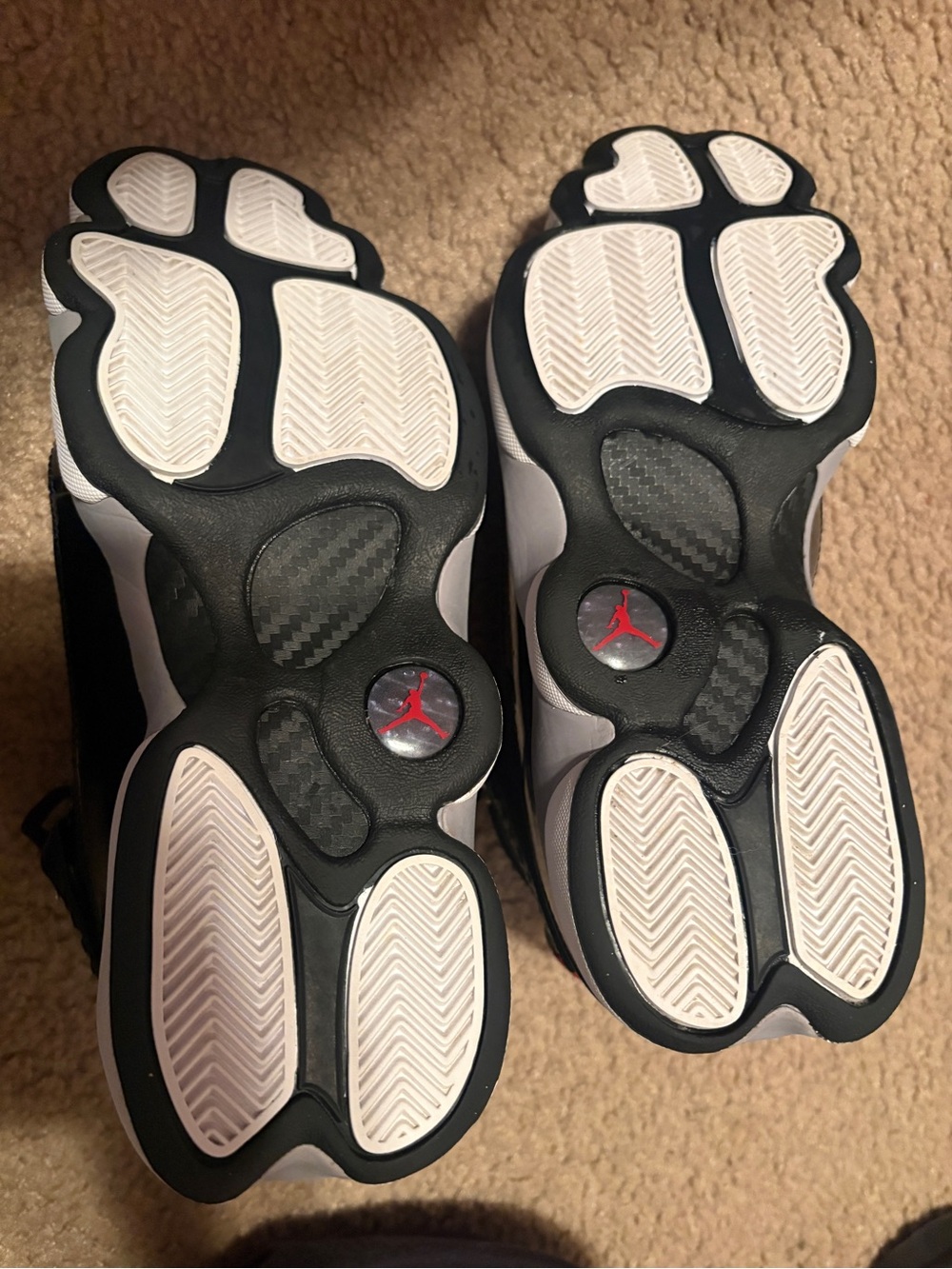 Jordan Black/Red/White Low Top Sneakers - Picture 5 of 5